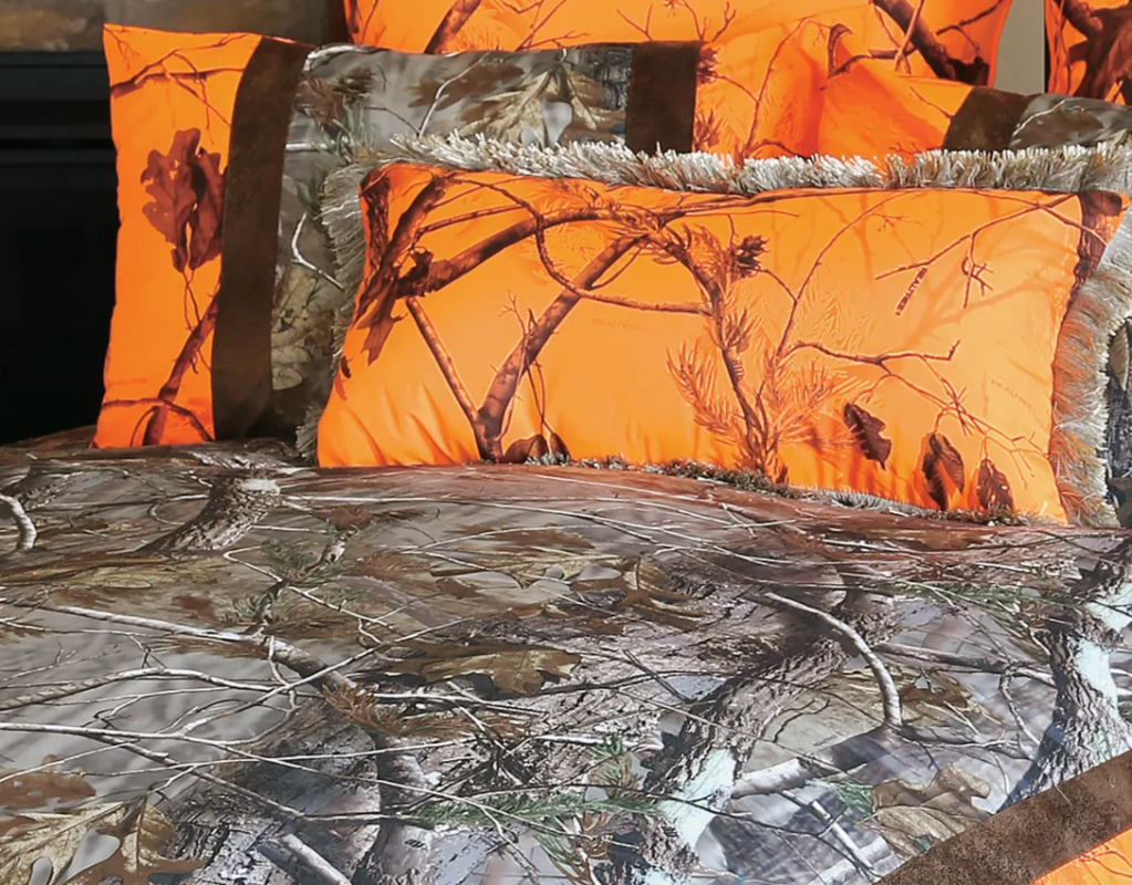 Hunting camo print duvet covers.
